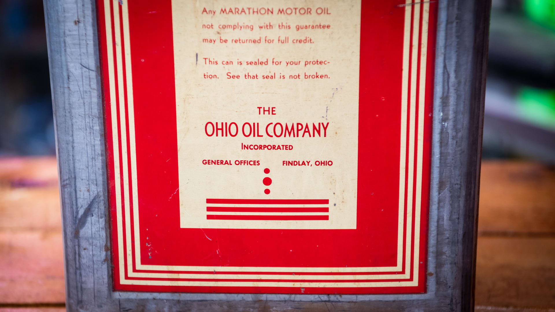 Marathon Motor Oil Can at The World’s Largest Road Art Auction 2023 as