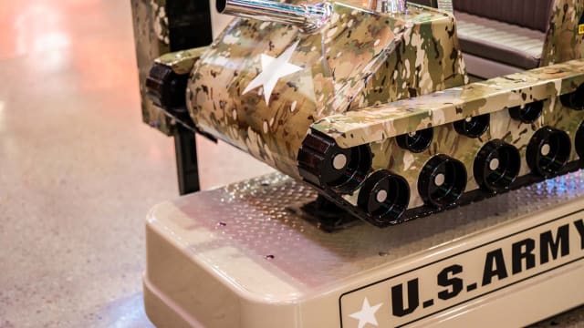 1950s Allan Herschell Co. Tank Coin-Operated Kiddie Ride at The World’s ...