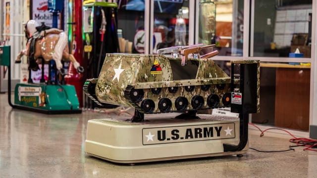 1950s Allan Herschell Co. Tank Coin-Operated Kiddie Ride at The World’s ...