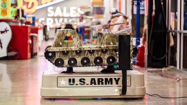 1950s Allan Herschell Co. Tank Coin-Operated Kiddie Ride at The World’s ...