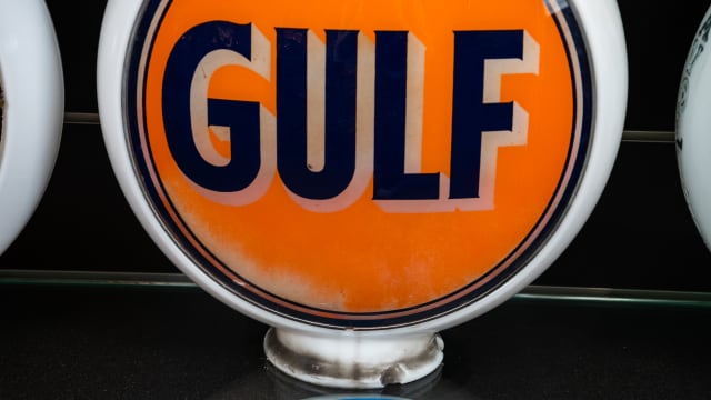 Gulf Glass Globe at The World s Largest Road Art Auction 2023 as S243 Gulf Glass Globe at The World s Largest Road Art Auction 2023 as S243