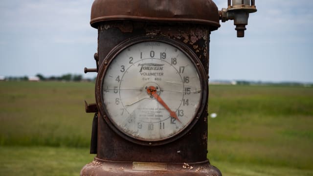 Vintage Tokheim Gas Station Pump Face Wall Clock By Off The Wall Clocks