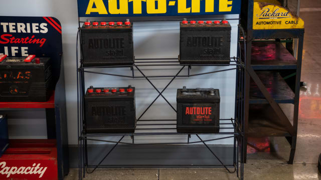 Auto-Lite Battery Display Rack at The World’s Largest Road Art Auction ...