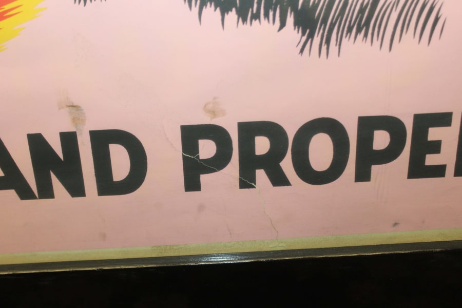 Faulty Brakes Framed Advertisement at Kissimmee Road Art 2019 as A450