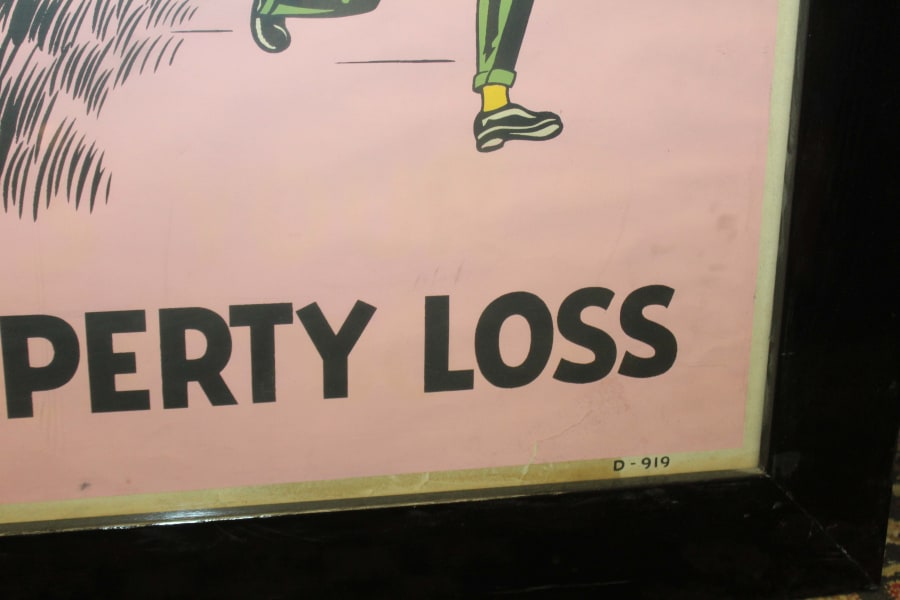 Faulty Brakes Framed Advertisement at Kissimmee Road Art 2019 as A450