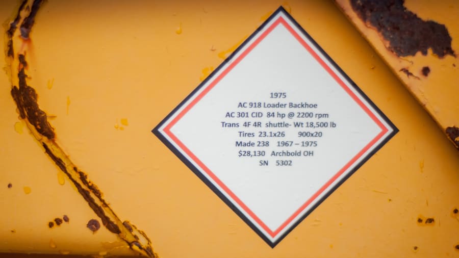 1975 Allis Chalmers 918 Loader/Backhoe at Ontario Tractor Auction 2017