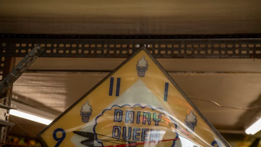 Dairy Queen Clock at Elmer's Auto & Toy Museum Collection 2022 as W231