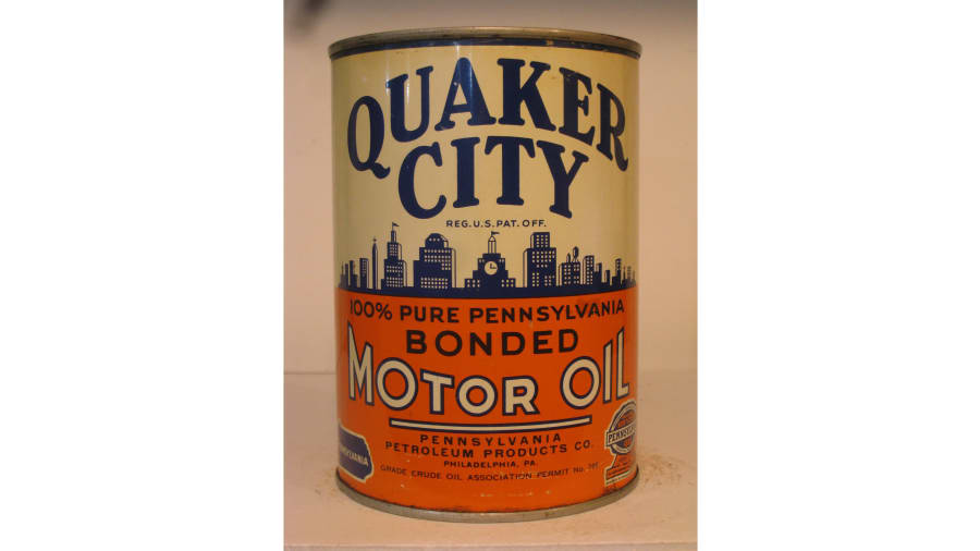 Quaker City Motor Oil 1 Quart Oil Can at Kissimmee 2016 as Z480 Mecum Auctions