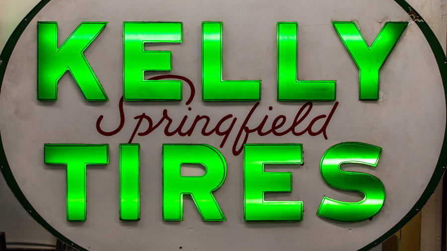 Kelly Tires Springfield Sign 72x54 at Kissimmee 2018 as Z6 Mecum Auctions