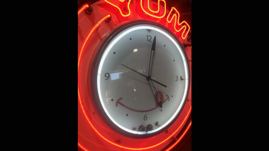 50s60s Yum Neon Clock at Kissimmee 2021 as M287 Mecum Auctions