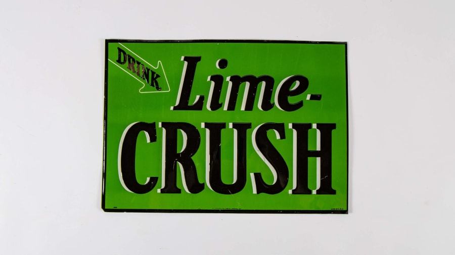 Lime Crush SingleSided Embossed Tin Sign at Kissimmee 2022 as M583