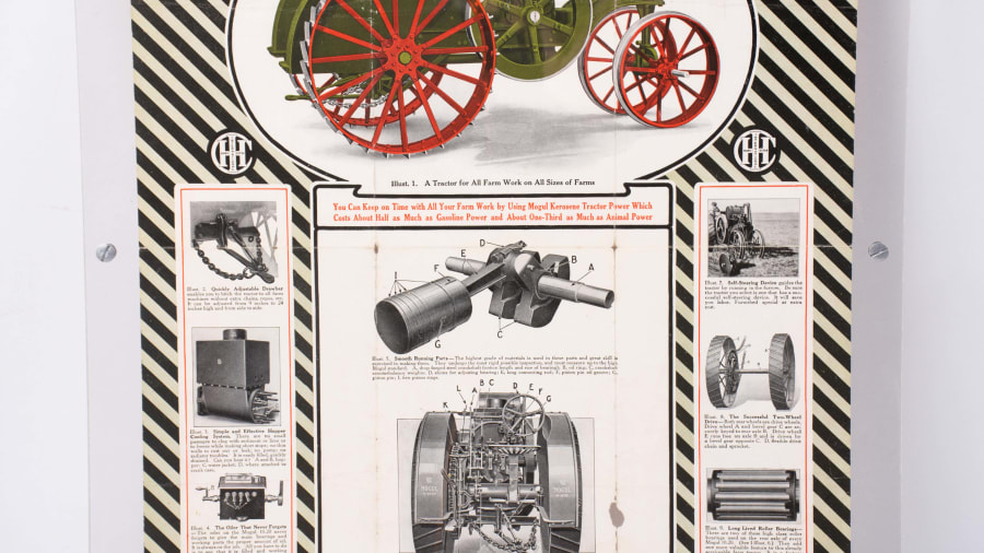 Mogul Kerosene Tractor, Framed Tractor Advertisement 16x23 at Davenport