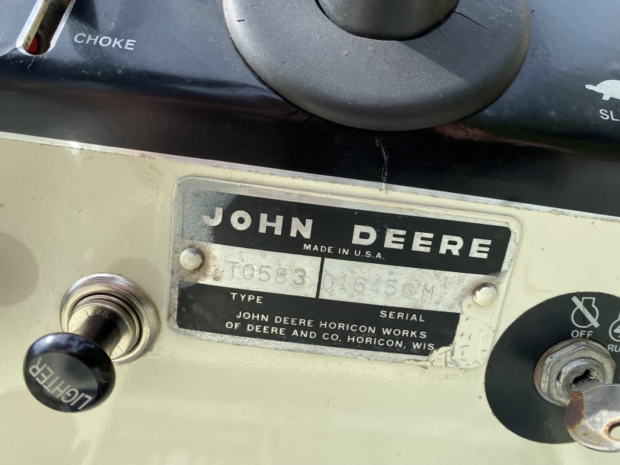 1969 John Deere 140 Patio Tractor at Gone Farmin' Fall Premier 2022 as