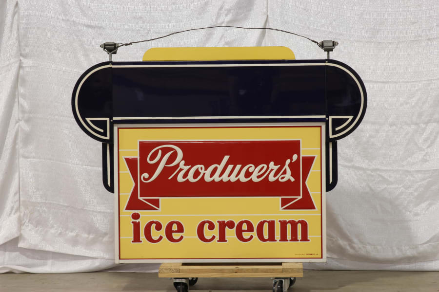 Producers' Ice Cream 50x37x7 at The Walker Sign Collection 2015 as S126