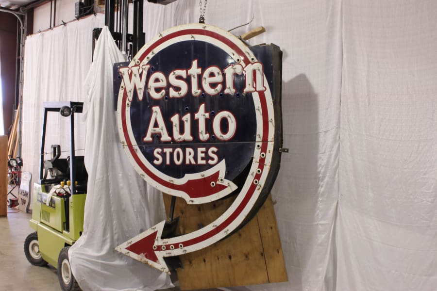 Western Auto Stores 71x98x11 at The Walker Sign Collection 2015 as S263