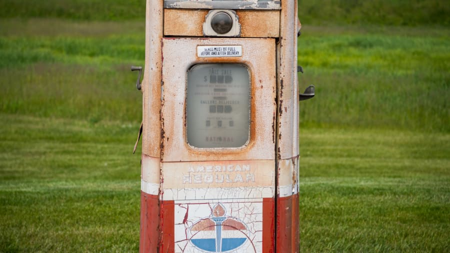 Standard Oil Gas Pump at The World’s Largest Road Art Auction 2023 as