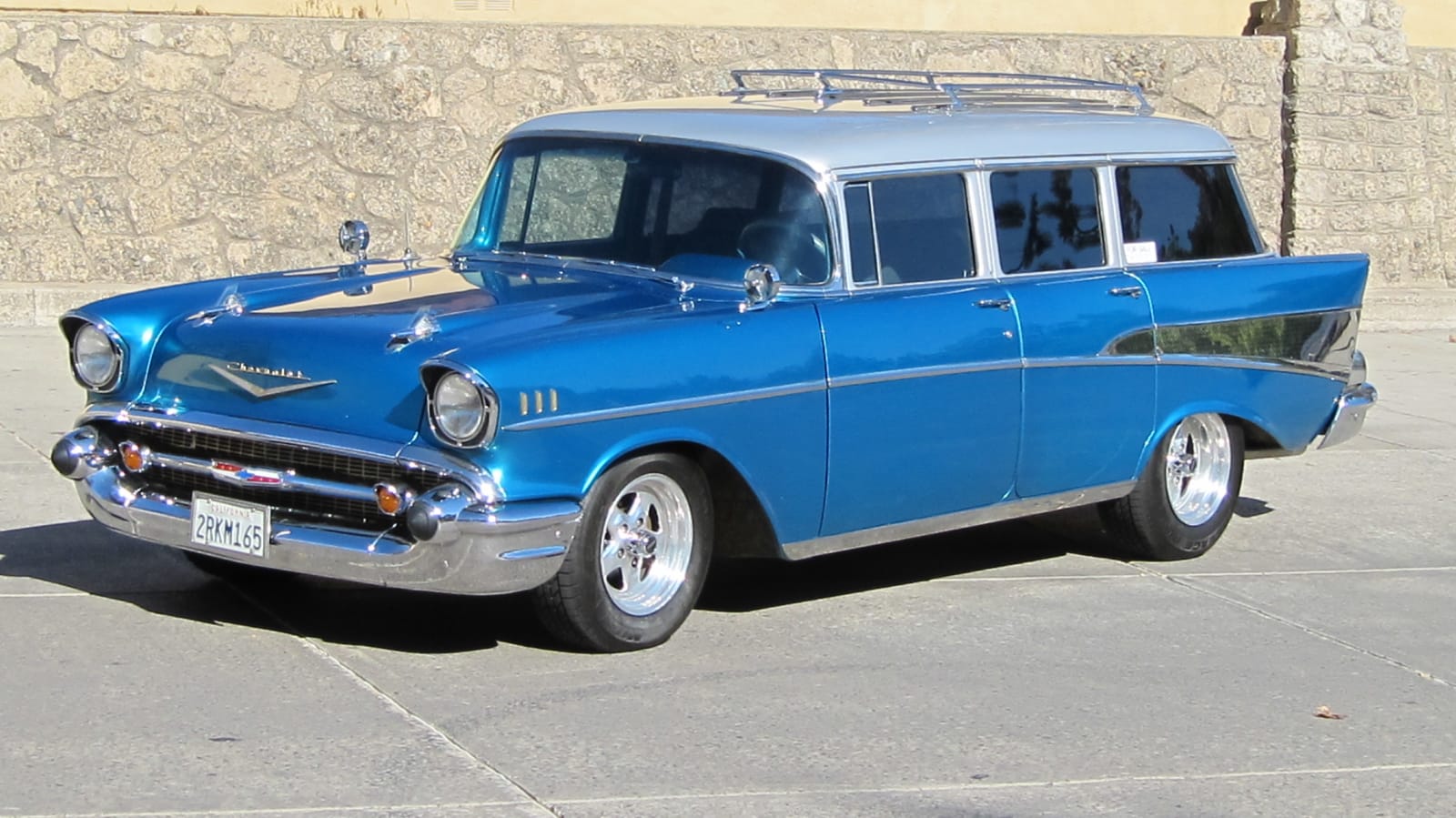1957 Chevrolet Bel Air Wagon at Anaheim 2013 as S30 Mecum Auctions