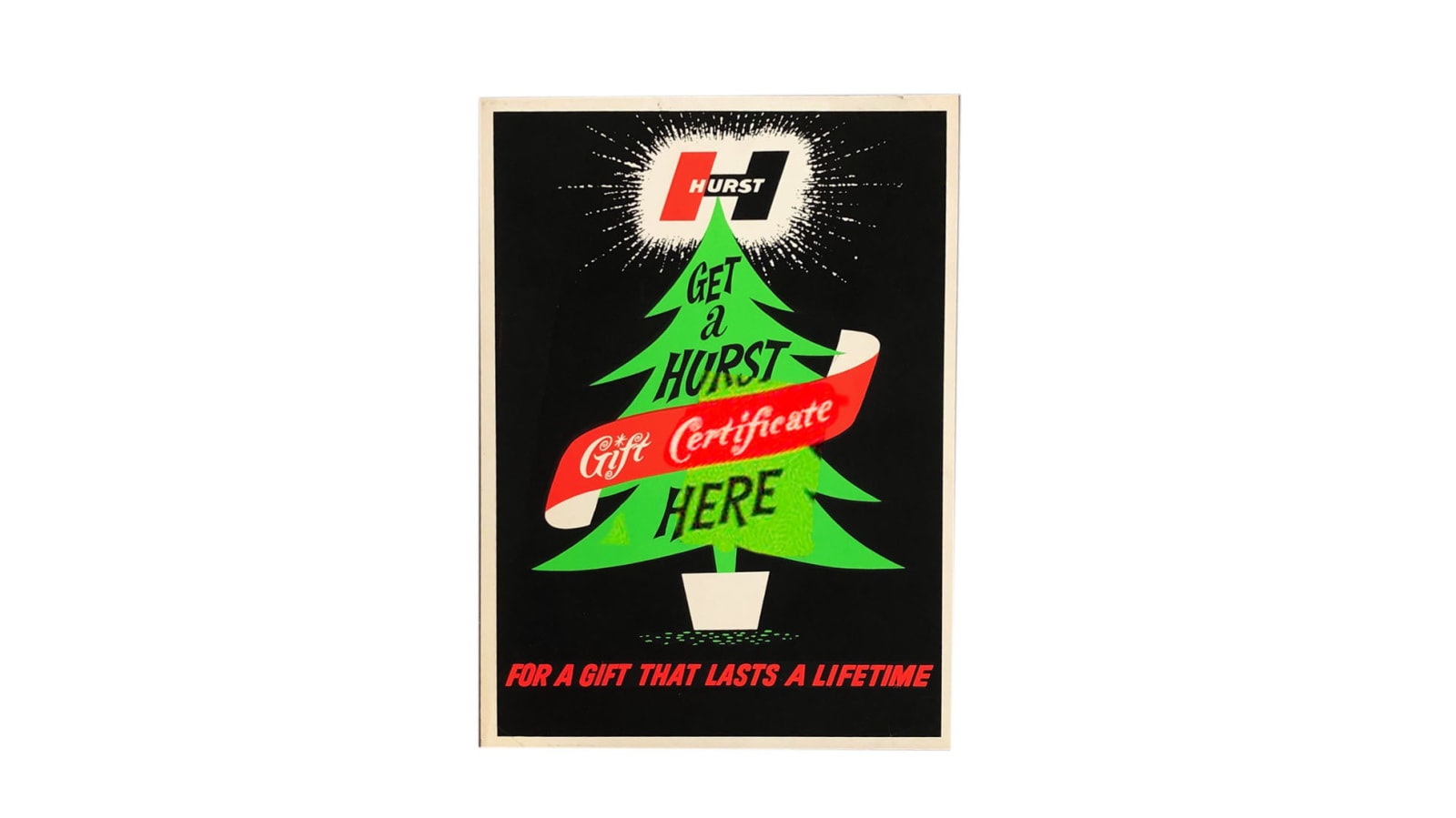 Hurst Dealer Advertisement 16x22 at Indy Road Art 2019 as K16 Mecum