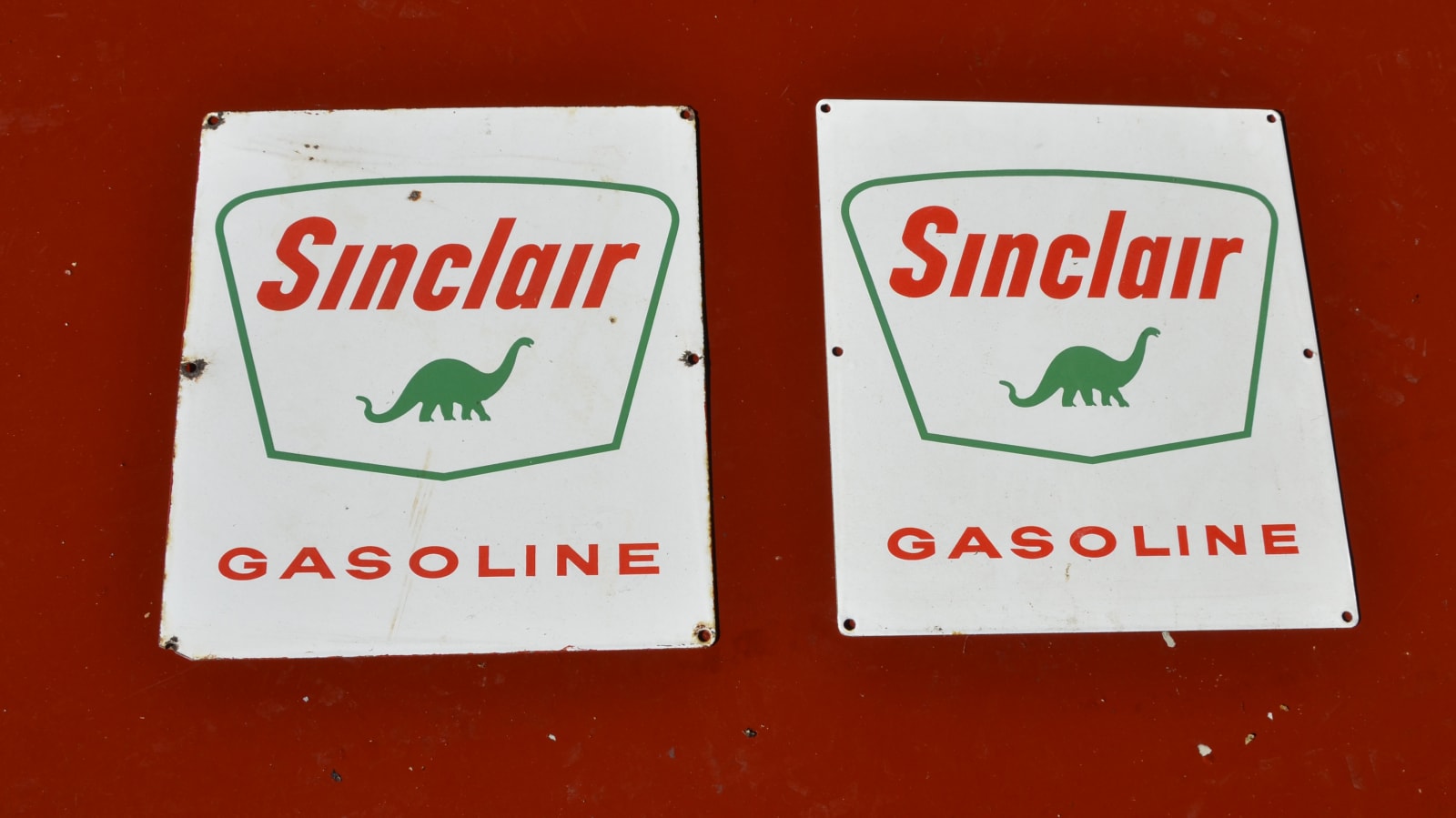 Sinclair Gasoline Pump Plates SSP Lot Of 2 at Kissimmee 2018 as D75