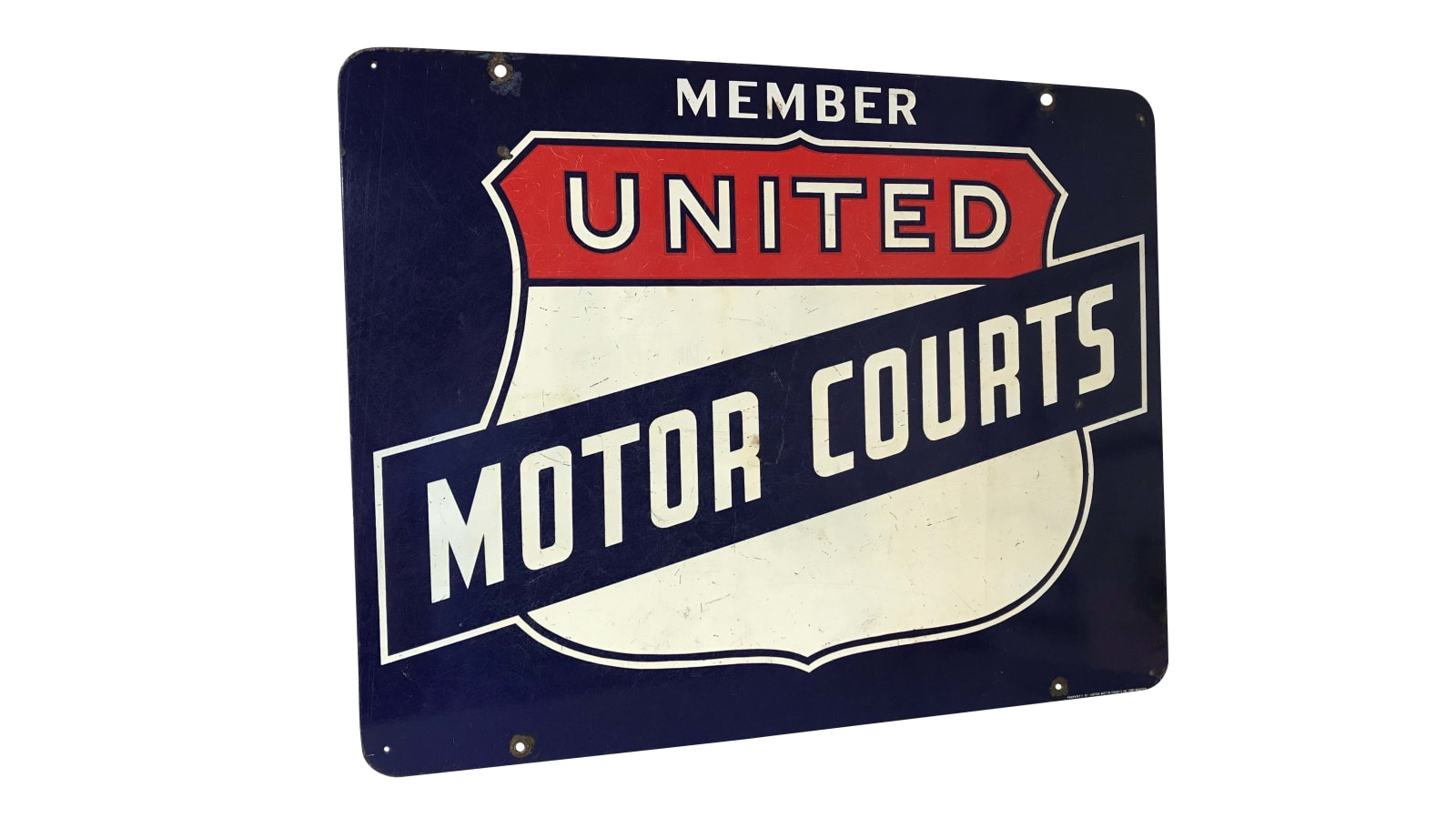 United Motor Courts Double Sided Porcelain 28x36 at Kissimmee 2020 as