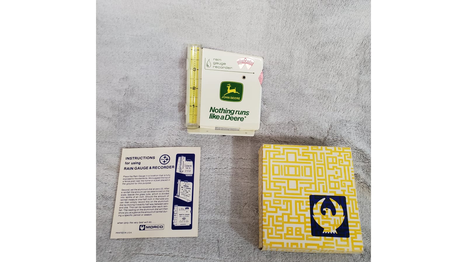 John Deere Rain Gauge at Davenport 2020 as H36 Mecum Auctions