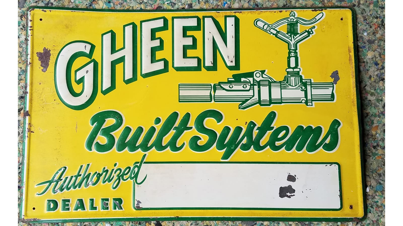 Gheen Built Systems Sign SST 12x18 at Gone Farmin' Iowa Premier 2017 as