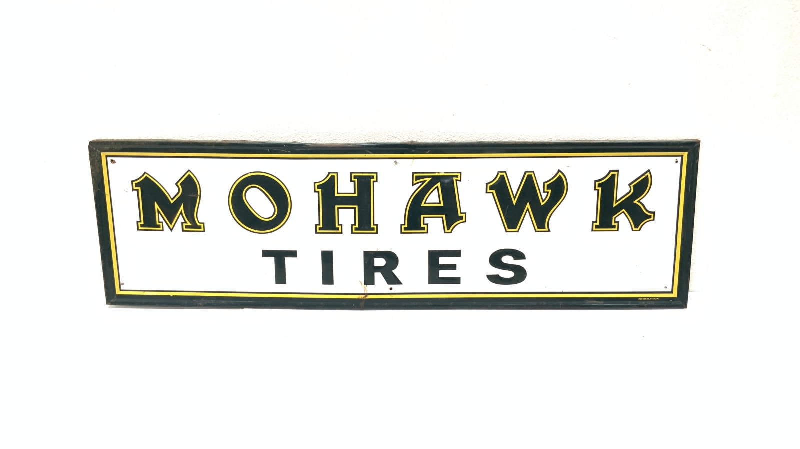 Mohawk Tires Horizontal Tin Sign 58x17 at Las Vegas 2019 as K9 - Mecum ...