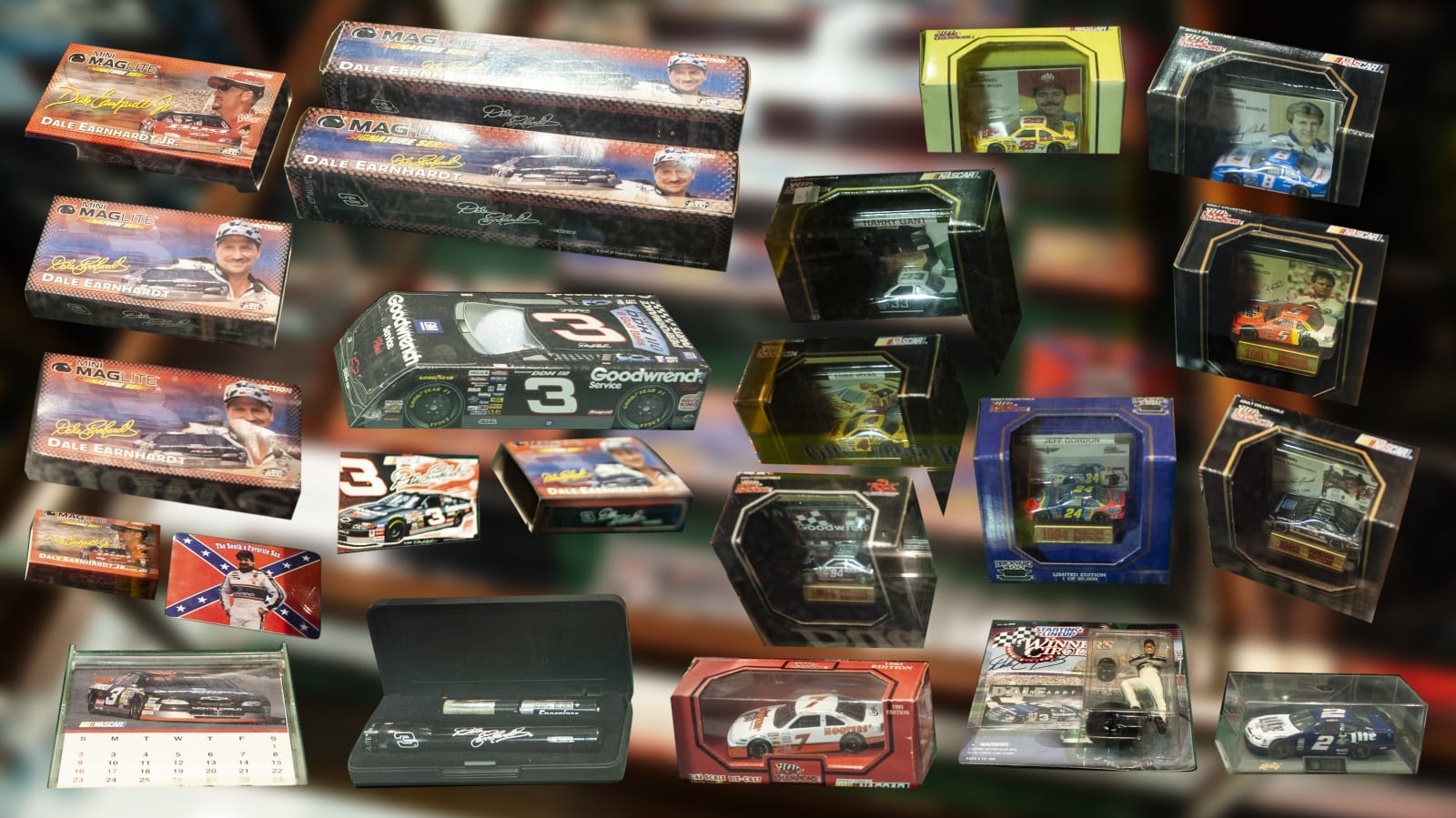 NASCAR Collectible Toys Lot Of 23 at The Eddie Vannoy Collection 2020