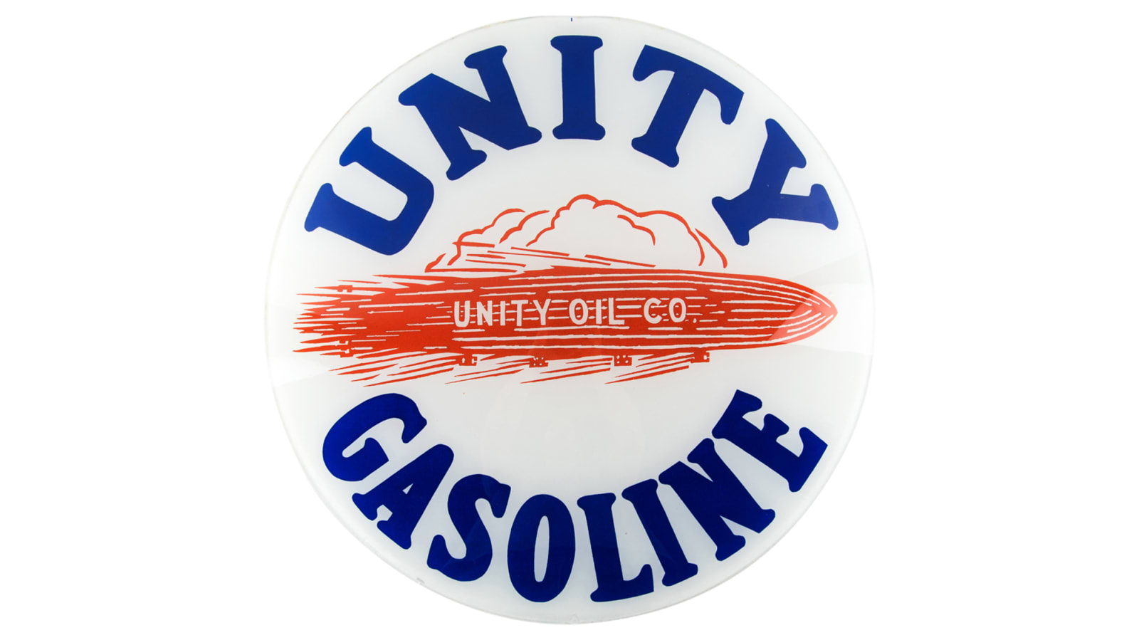 Unity Oil Co Single Globe Lens 15 Inches at The Road Art Collection