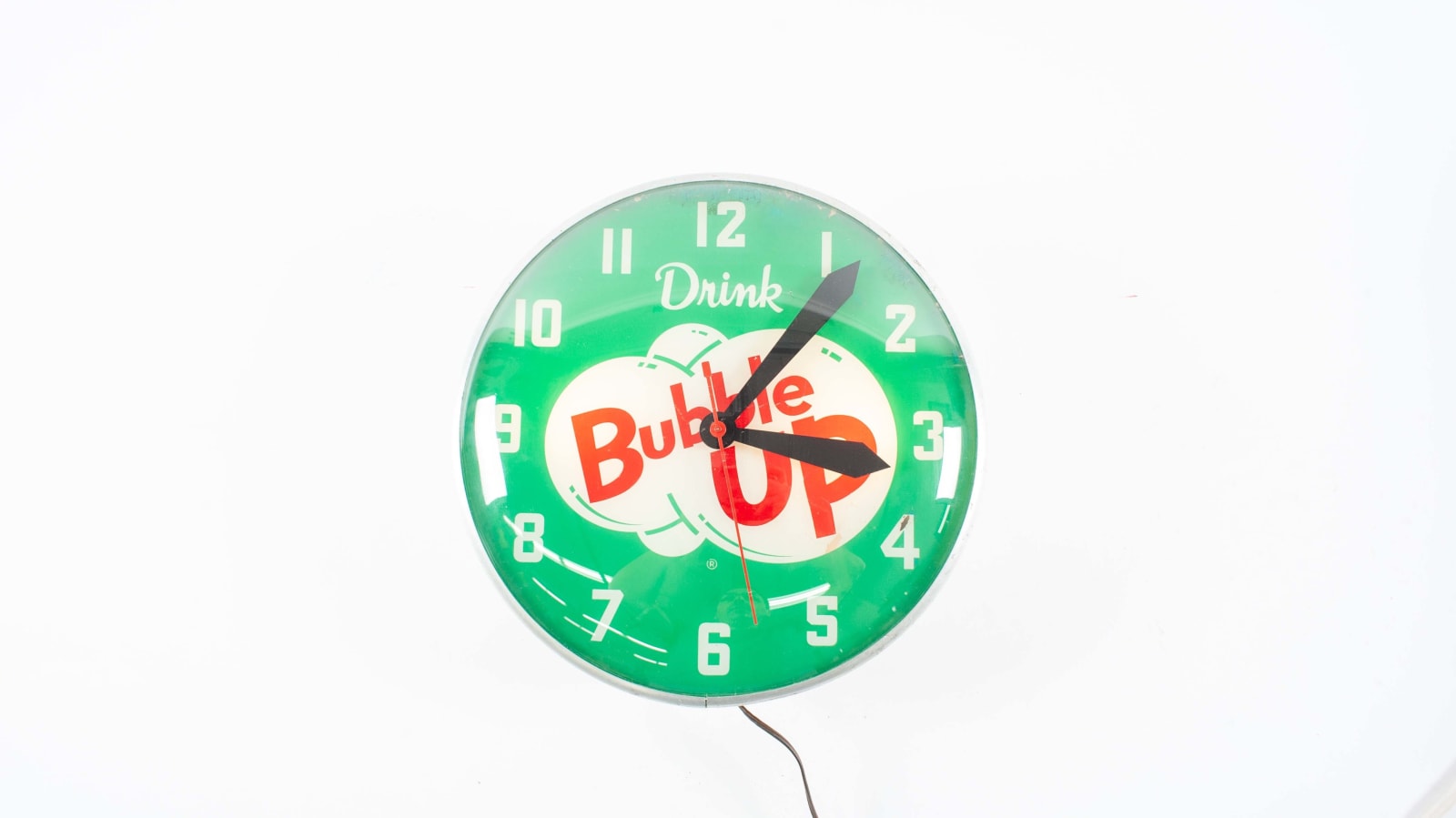 Bubble Up Glass Face Lighted Clock at Indy Road Art 2020 as P18 Mecum