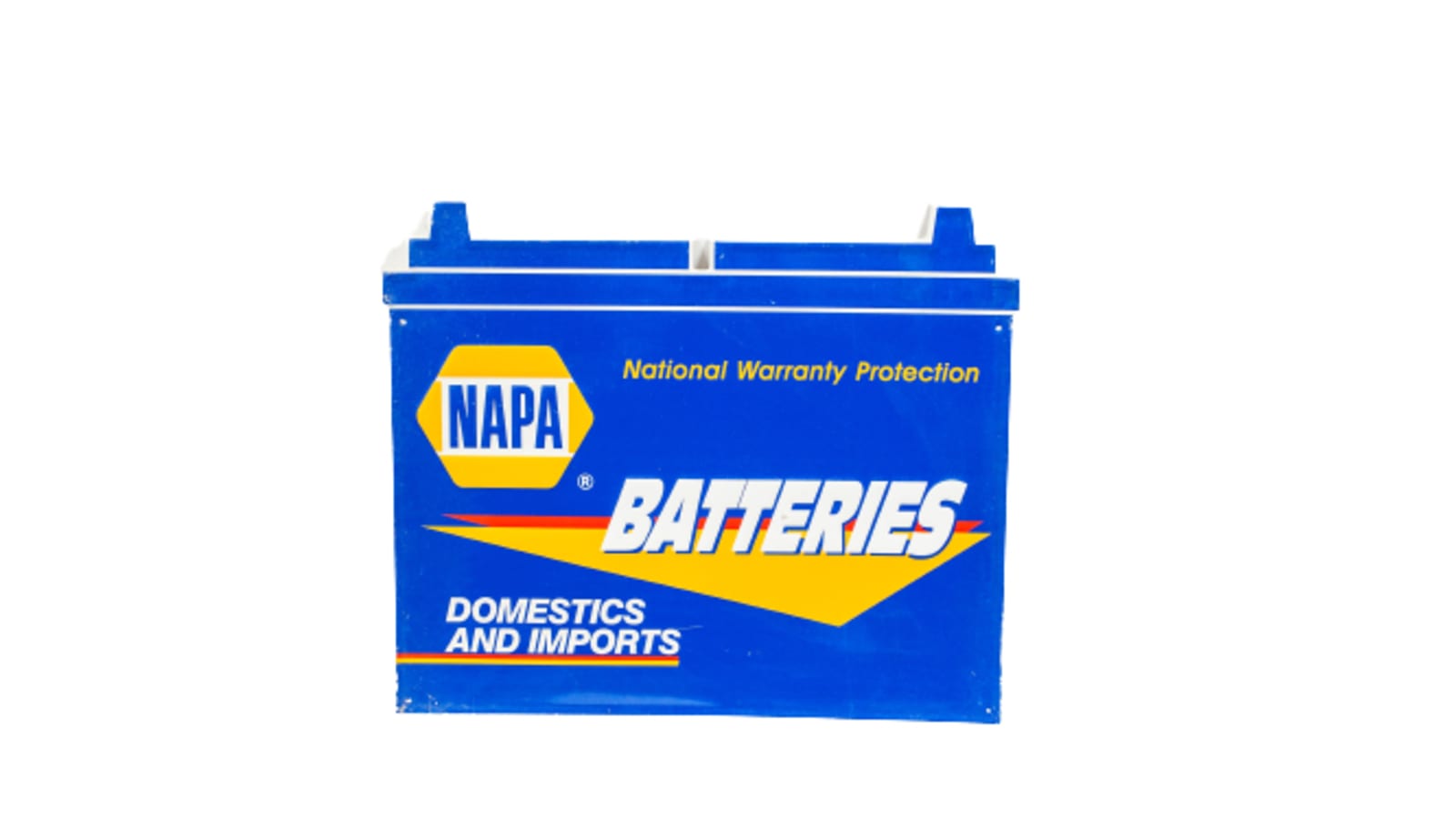 Napa Batteries SingleSided Embossed Tin at Indy Road Art 2021 as M410