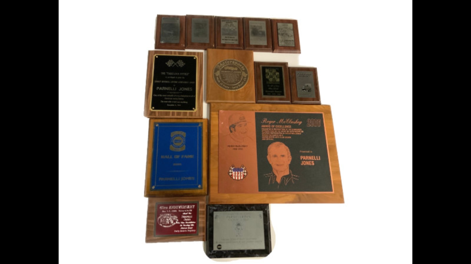 Assortment Of Automotive And Racing Plaques at Indy Road Art 2021 as ...