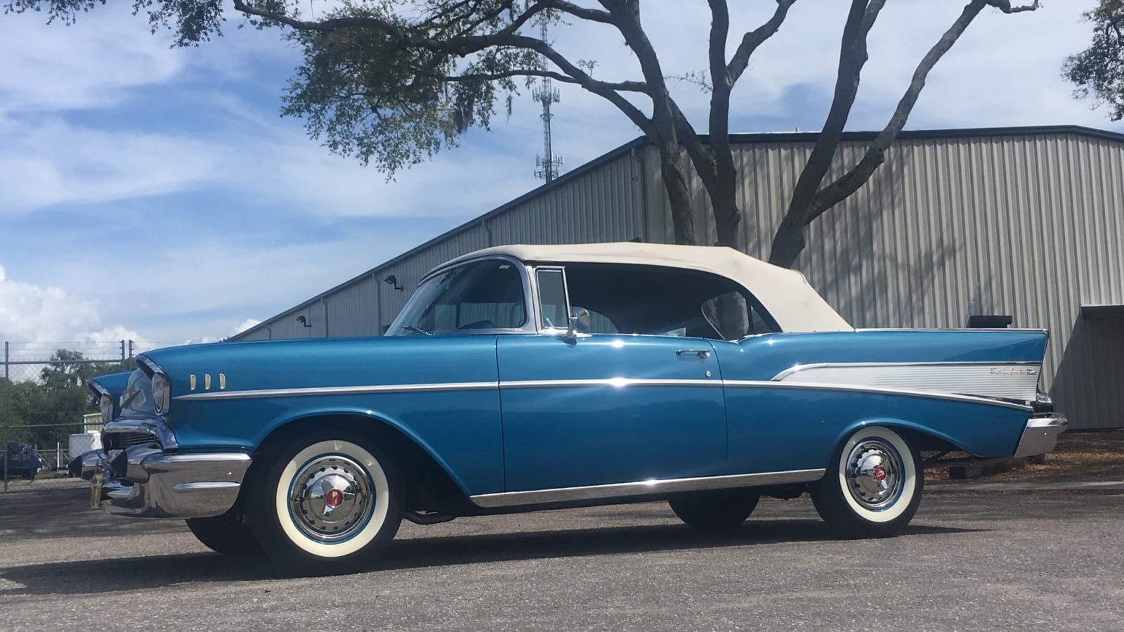 1957 Chevrolet Bel Air Convertible at Indy 2019 as F97 - Mecum Auctions