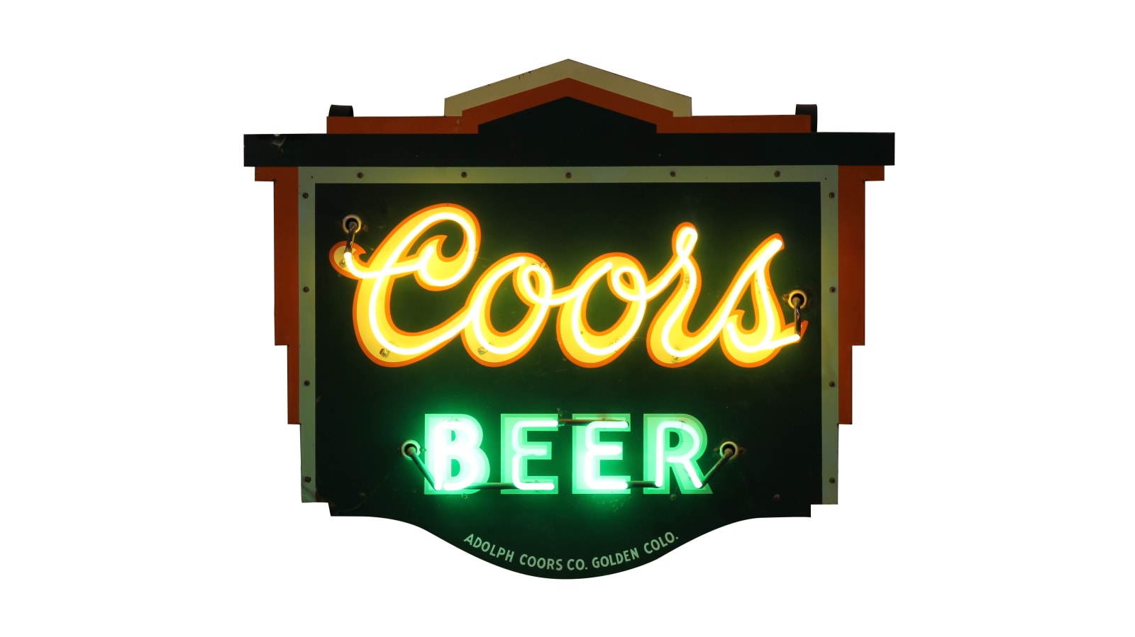 Coors Beer 47x37x15 at The Walker Sign Collection 2015 as S152 Mecum