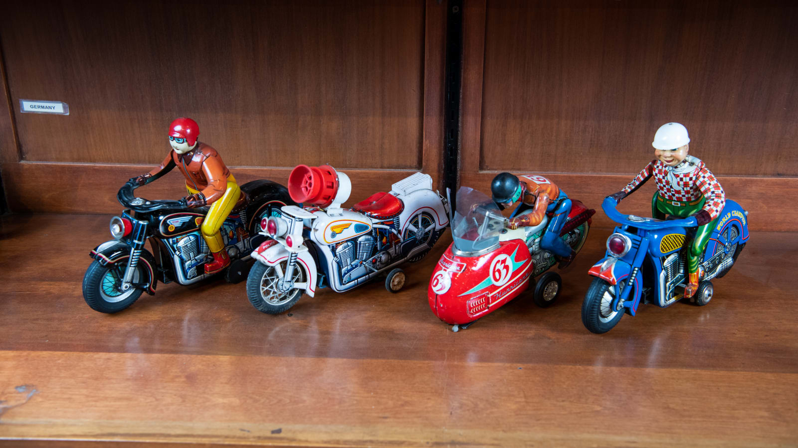 Parham Collection 1950s-60s Japanese Tin Battery-Powered Motorcycle Toys, Lot of 4 at ...