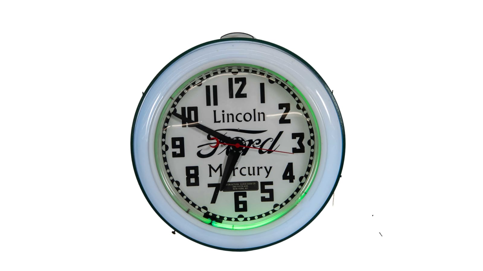 Ford Lincoln Mercury Neon Clock at Las Vegas 2023 as Z327 Mecum Auctions