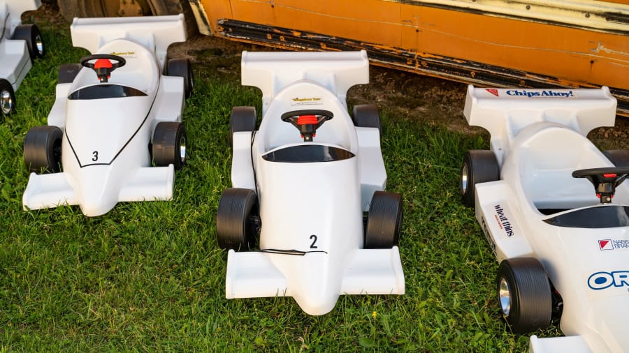 Kingsbury OpenWheel Racers Pedal Cars at Elmer's Auto & Toy Museum