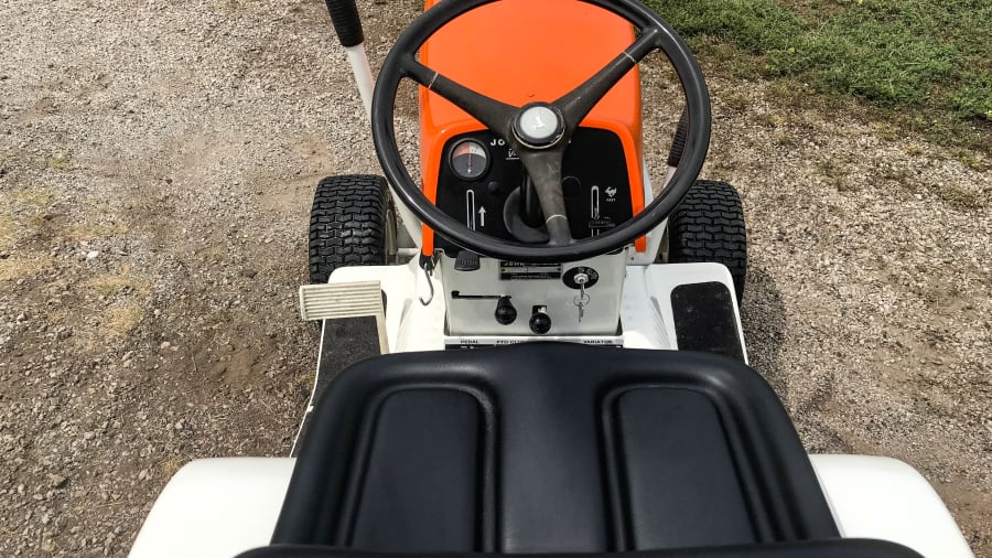 John Deere 110 Patio Tractor Orange at Gone Farmin' Fall Premier 2019