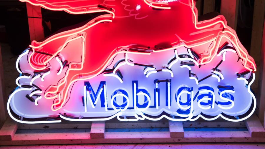 Mobilgas Pegasus Reproduction Neon Sign SSTN 63x47x8 at Kansas City