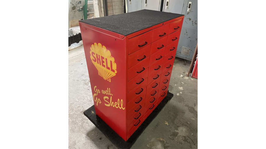 Shell Service Station Parts at Las Vegas 2021 as Z322 Mecum