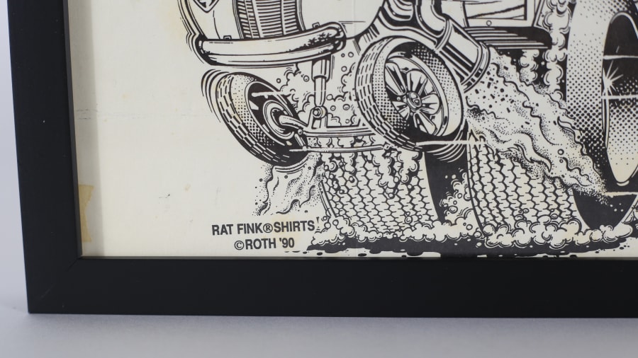 Ed 'Big Daddy' Roth Rat Fink Racing Team Framed Print 12x13 at ...