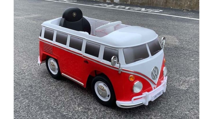 Volkswagen Bus RideOn Car at Indy Road Art 2022 as M200 Mecum Auctions