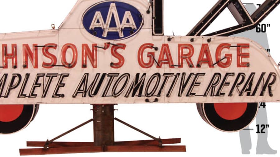Johnson's Garage 192x96x19 at The Walker Sign Collection 2015 as S188