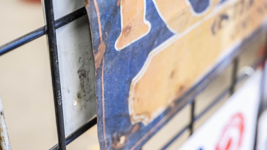 Racine Tires SingleSided Tin Sign at The World’s Largest Road Art