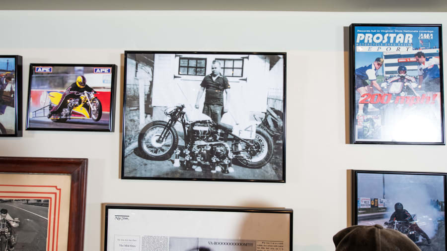 Motorcycle Racing Framed Memorabilia, Lot of 9 at From the John Parham