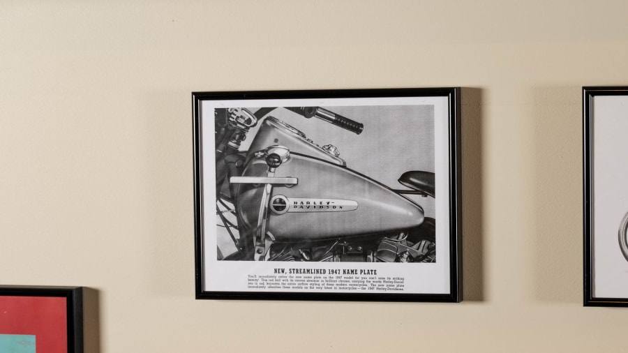 HarleyDavidson Framed Pictures and Advertisements, Lot of 7 at From