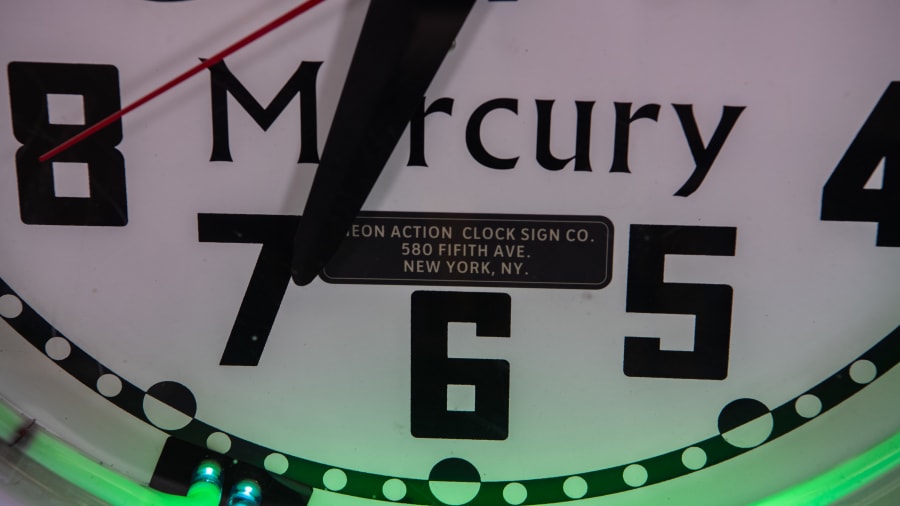 Ford Lincoln Mercury Neon Clock at Las Vegas 2023 as Z327 Mecum Auctions