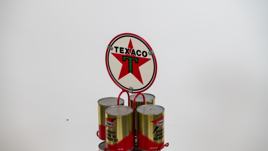 Texaco Oil Can Display Rack at Las Vegas 2023 as Z312 - Mecum Auctions