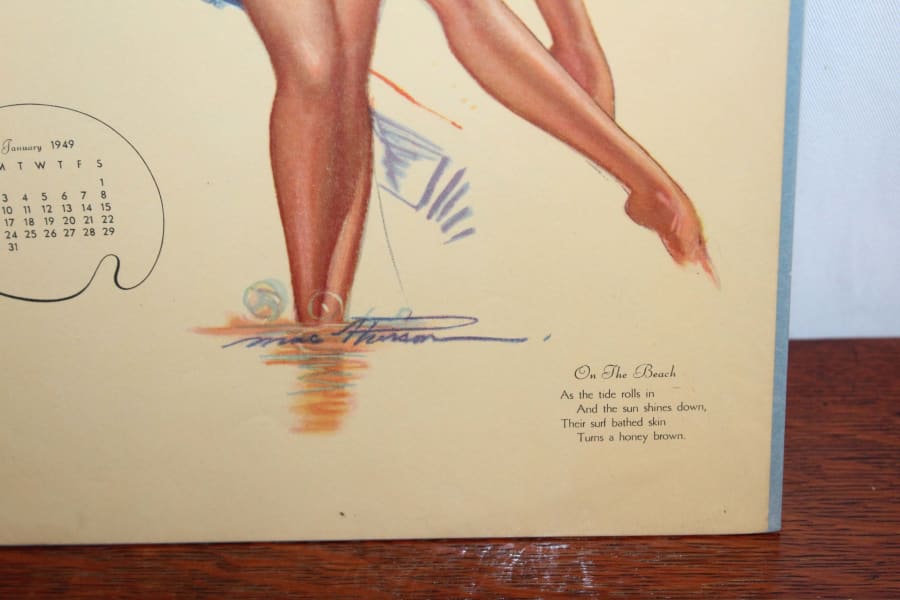 Pin-Up Prints 1949-1958 Calendar Prints Lot Of 6 for Sale at Auction -  Mecum Auctions