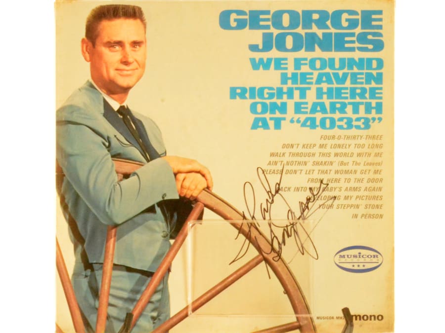 1966 Autographed George Jones LP at Santa Monica 2013 as K607 - Mecum ...